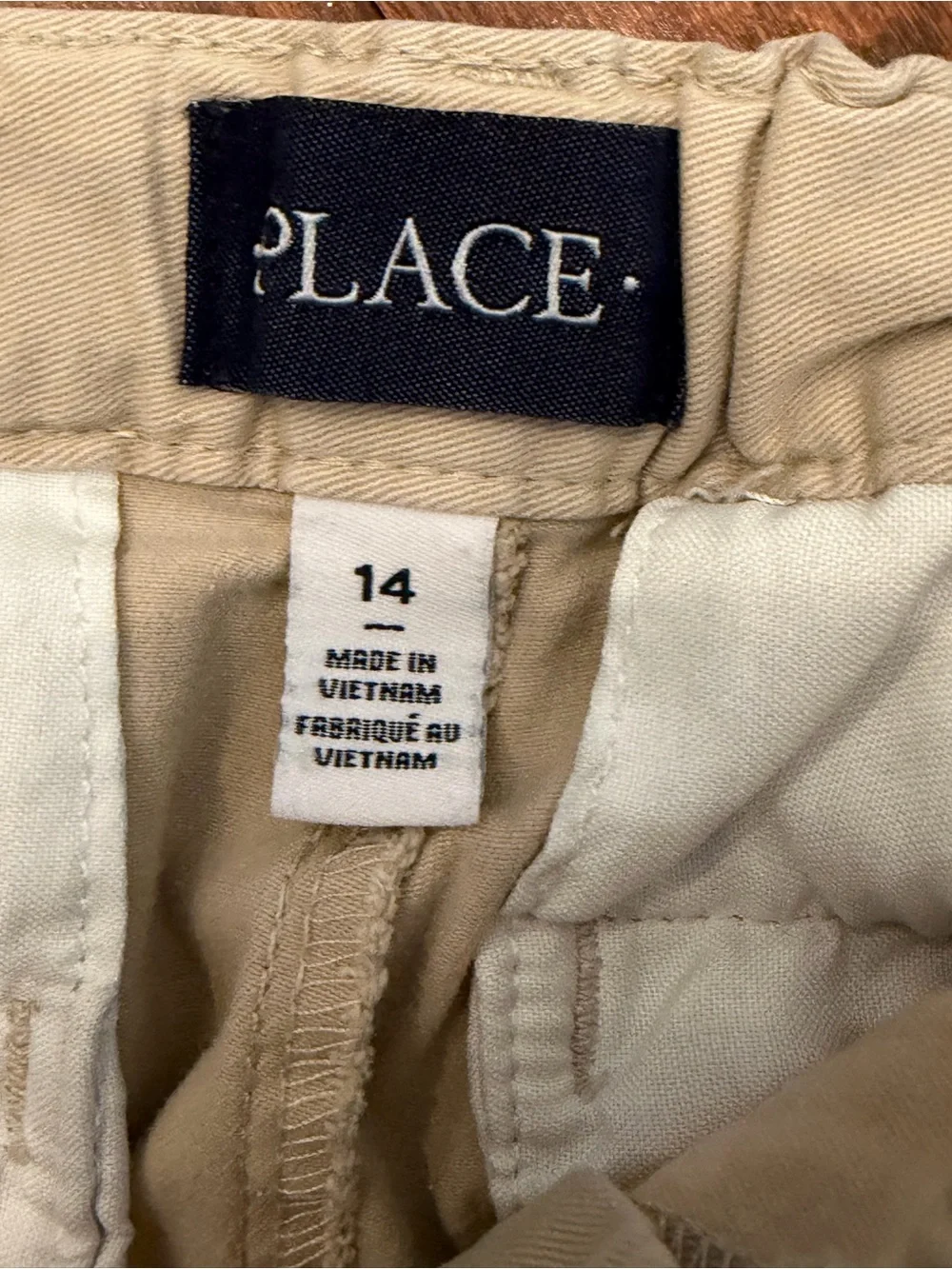Boys Uniform Khaki Straight-Leg Pants Size 14 - Children’s Place